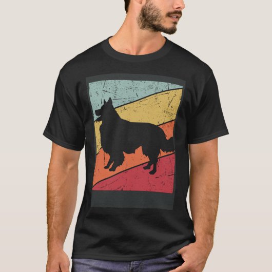 T-shirt Border Collie Dog For Men Women Border Collie Vint (Devant)