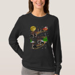 T-shirt Border Collie Reindeer Christmas Santa Riding Dog<br><div class="desc">Border Collie Reindeer Christmas Santa Riding Dog Pajamas Shirt. Perfect gift for your dad,  mom,  papa,  men,  women,  friend and family members on Thanksgiving Day,  Christmas Day,  Mothers Day,  Fathers Day,  4th of July,  1776 Independent day,  Veterans Day,  Halloween Day,  Patrick's Day</div>