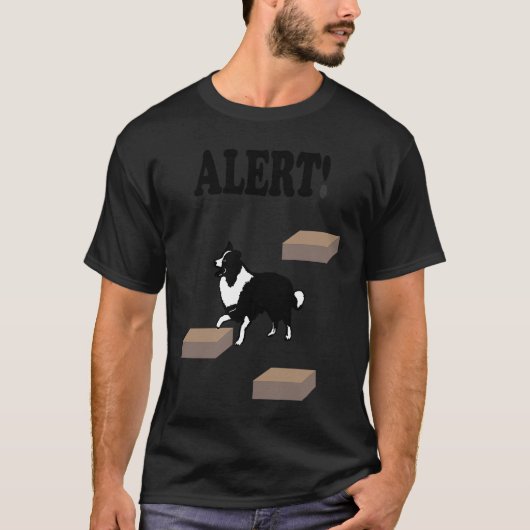 T-shirt Border Collie Scent Work Alert (Devant)