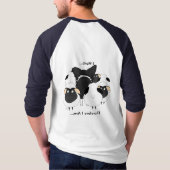 T-shirt Border collie - troupeau d'I… par conséquent je (Dos)