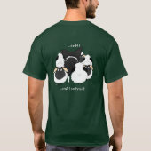 T-shirt Border collie - troupeau d'I… par conséquent je (Dos)