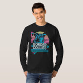 T-shirt Border Collies Rétro (Devant entier)