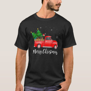 T-shirt Border Terrier Dog Riding Red Truck