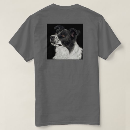 T-shirt Bordure Collie - "Ben" 2 (Design dos)