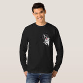 T-shirt Bordure Collie Chien (Devant entier)