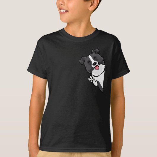 T-shirt Bordure Collie Chien (Devant)