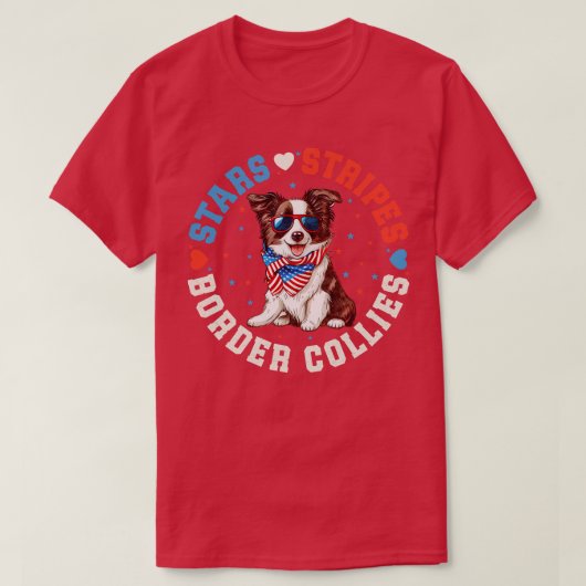 T-shirt Bordure Collie Chien 1 (Design devant)