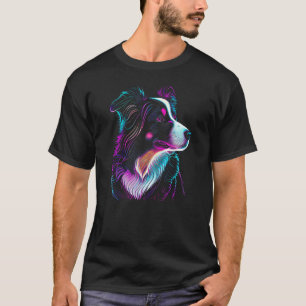 T-shirt Bordure Collie chien art Bordure Collie