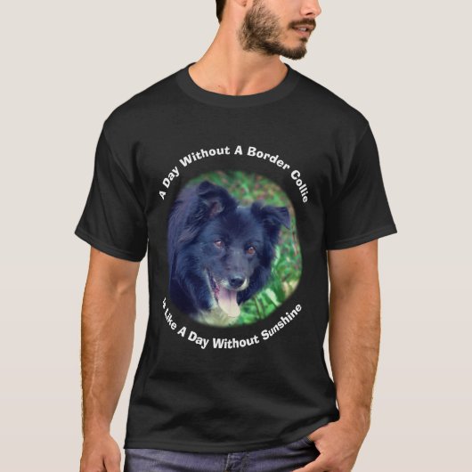 T-shirt Bordure Collie Jour sans (Devant)