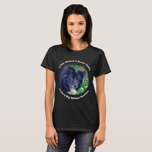 T-shirt Bordure Collie Jour sans (Devant entier)