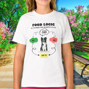 T-shirt Bordure Collie Logique alimentaire personnalisée