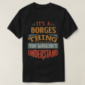 T-shirt Borges Nom Premium (Design devant)