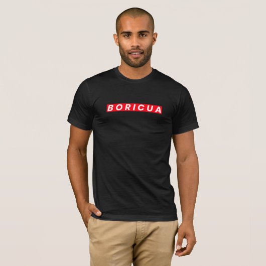 T-SHIRT BORICUA (Devant entier)