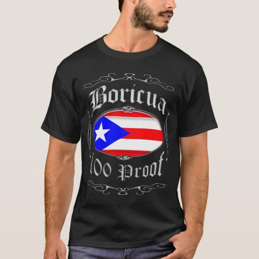 T-shirt Boricua 100 Proof2 (Devant)