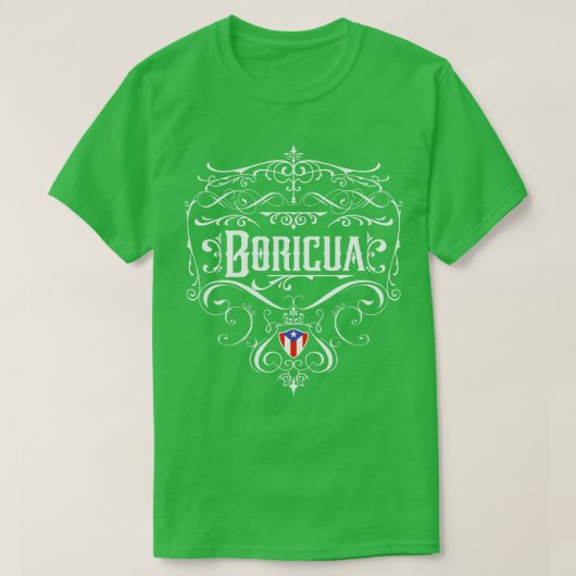 T-shirt Boricua Art Déco Vintage (Design devant)