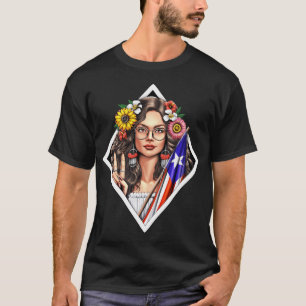 T-shirt Boricua Porto Rico Fille