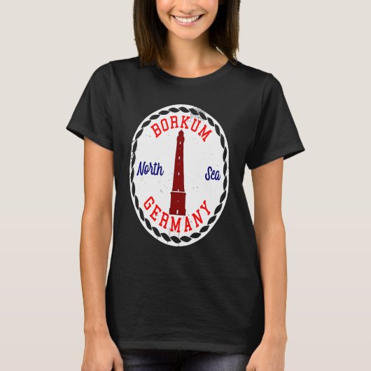 T-shirt Borkum Germany North Sea (Devant)