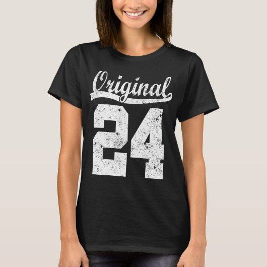 T-shirt Born 24 Birthday (Devant)