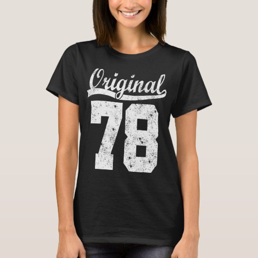 T-shirt Born 78 Birthday (Devant)