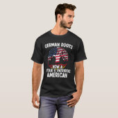 T-shirt Born German Roots Now A Proud Patriotic American C (Devant entier)