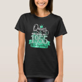 T-shirt Born in 1955 I Black Turquoise Party Outfit & Acce (Devant)