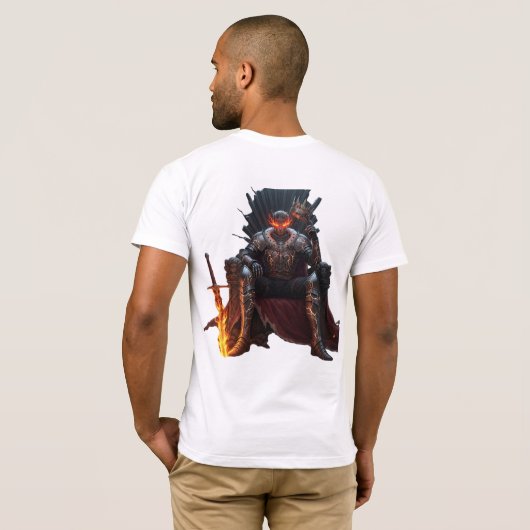 T-shirt Born in Ruin Crowned in Fire – Dark Fantasy Anime  (Dos entier)