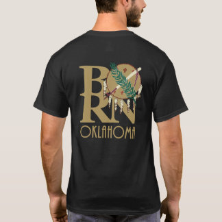 T-shirt BORN Oklahoma (en or imprimé arrière)