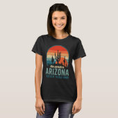 T-shirt Born & Raised In Arizona State Of The Great Canyon (Devant entier)