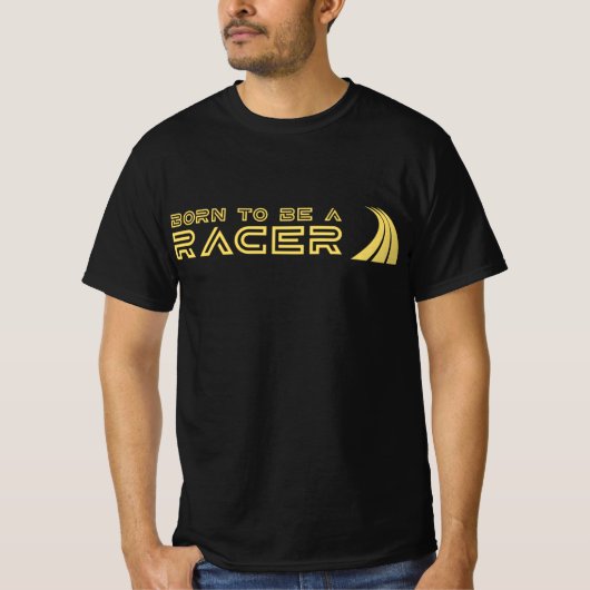 T-shirt Born To Be A Racer (Devant)