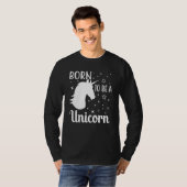 T-shirt Born To Be A Unicorn (Devant entier)