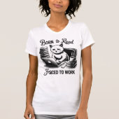 T-shirt Born to Read Women's Fitted (Devant)