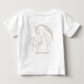 T-shirt "Born to Ride" Baby Horse | Tee équestre (Dos)