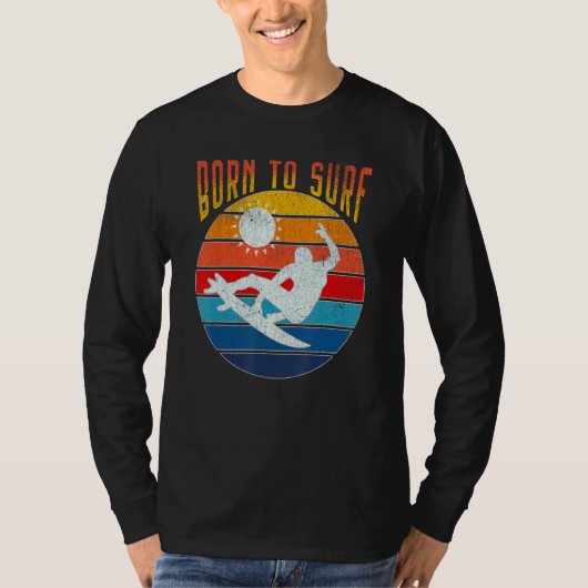T-shirt Born To Surf Summer (Devant)