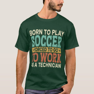 T-shirt Borno Joue Au Football Forcé Au Travail Sport garç