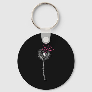 T-shirt Borstkanker Bewustzijn Bloem Roze Sleutelhanger