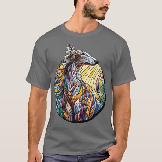 T-shirt Borzoi drôle (Devant)