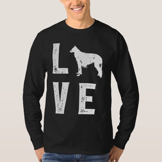 T-shirt Borzoi Love  1 (Devant)