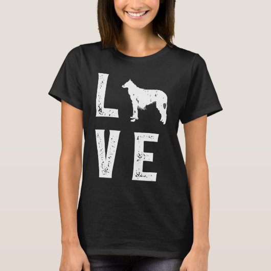 T-shirt Borzoi Love 1 (Devant)