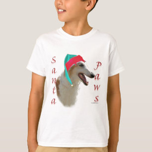 T-shirt Borzoi Père Noël Paws