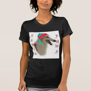 T-shirt Borzoi Père Noël Paws