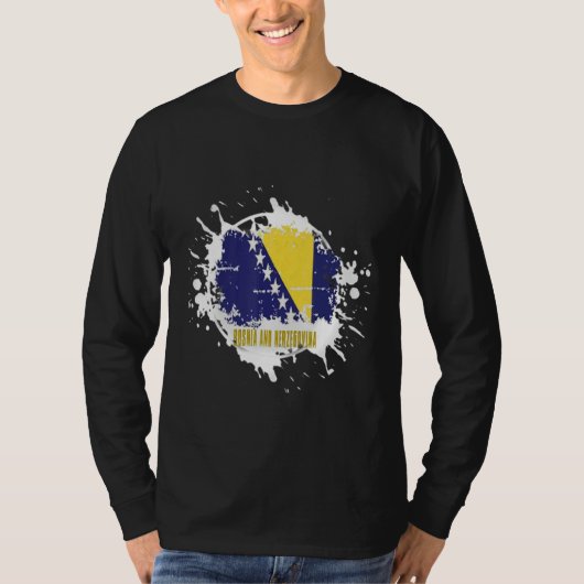 T-shirt Bosnia And Herzegovina Splash (Devant)