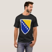 T-shirt Bosnia Emblem Flag Proud Bosnian (Devant entier)