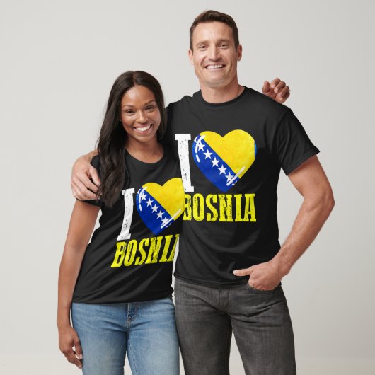 T-shirt Bosnie J'aime la Bosnie (Unisexe)