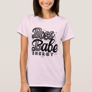 T-shirt Boss Babe Energy Retro Tee
