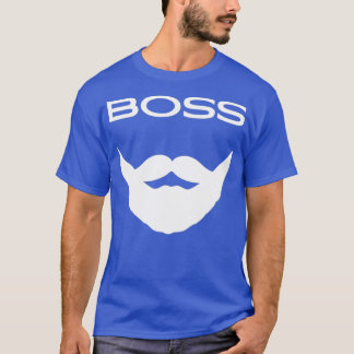 T-shirt Boss Beard Beard Lovers Bearder Design Pour Darker