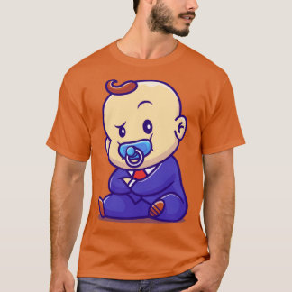 T-shirt Boss Bébé mignonne avec un dessin Pacificateur