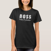 T-shirt Boss Building My Queendom Inspiration Leadership A (Devant)