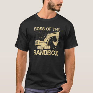 T-shirt Boss de Sandbox Excavateur Conducteur Équipement L