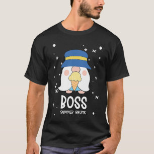 T-shirt Boss Gnome Drôle Été Correspondance Pour La Famill