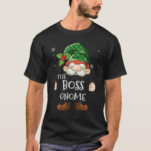 T-shirt Boss Gnome Matching Family Group Christmas Party P